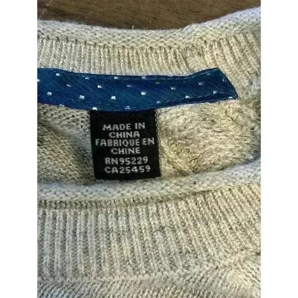 Ted Baker Women's Quilted Gray Long Sleeve Crew Neck Top Size 5 - Picture 3 of 6